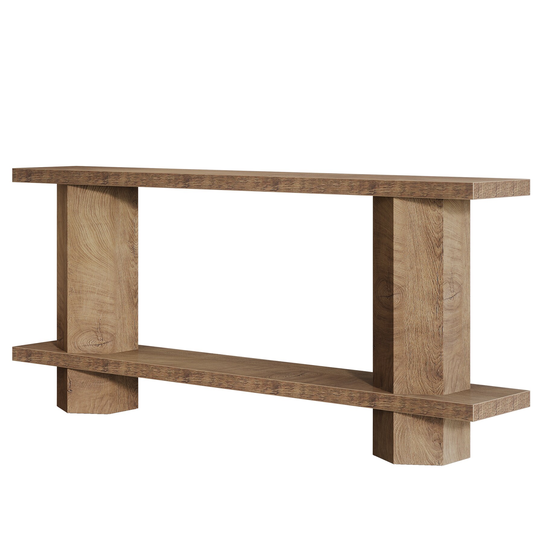Console Table, 2-Tier Hallway Table Sofa Table Behind Couch_voghion.com